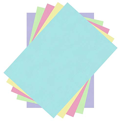 Quality A4 Pastel Colour Coloured Paper 80gsm (210mm x 297mm) Copier Printer Folding Craft Cardmaking Sheet Page Ream (Pack of 100 Sheets)