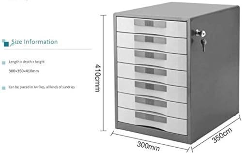 ELUKHT Office Filing Storage File Cabinets Flat File Cabinets Desktop Cabinet Storage Organizer Organizer 7 Drawers 710x410x500, Medium
