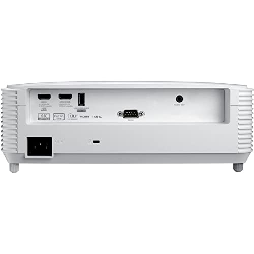 Optoma EH412STx Short Throw 1080p HDR Professional Projector | Super Bright 4,000 Lumens | Business Presentations, Classrooms, and Meeting Rooms | 15,000 Hour Lamp Life | Speaker Built In | Portable