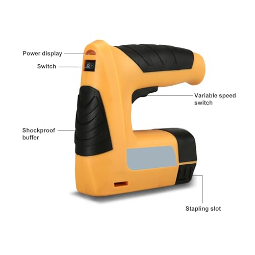 Oil-Free Pneumatic Staple Gun Electric Nail Gun Portable Lithium Battery Nailer Electric Stapler Woodworking Hand Tools