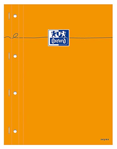Oxford Shopping Notepad Stapled Non-Punched Full-Page Lined 230 x 297 White Seyès Paper Pack of 5