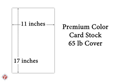 Premium Color Card Stock Paper | 250 Per Pack | Superior Thick 65-lb Cardstock, Perfect for School Supplies, Holiday Crafting, Arts and Crafts | Acid & Lignin Free | Lunar Blue | 11 x 17