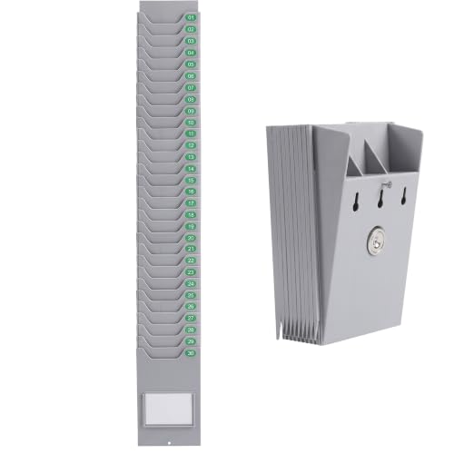 Retractable Wall Mounted Stacking Card Holder/Punch Card Rack 5-30 Slots