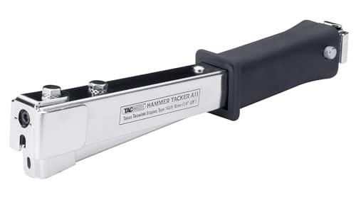 Tacwise 1185 ECO A11 Hammer Tacker with 75.000 Staples Type 140/10mm (T50). Uses Type 140 Staples (T50) , 6-10mm (1/4" - 3/8"). Manual Hammer Stapler Kit for Roofing, Insulation, Floor, Construction