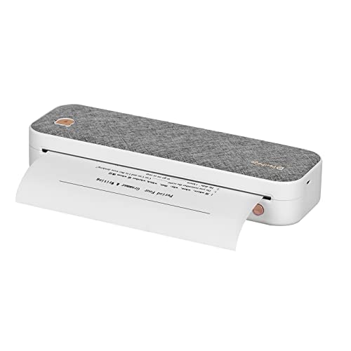 PENCHEN Original PeriPage A4 Paper Printer Direct Thermal Transfer Wirless Printer Mobile 210mm Mini Mobile Photo Printer USB BT Connection with 1 Roll Thermal Paper Support 2''/3''/4'' Paper Width