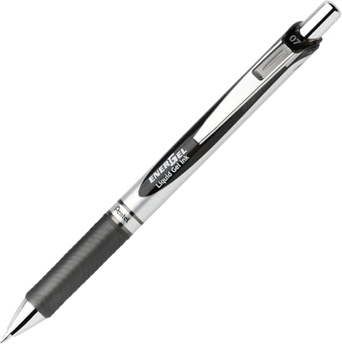 Pentel Energel RTX Retractable Liquid Gel Pen, 0.7mm, Metal Tip, Pack of 24