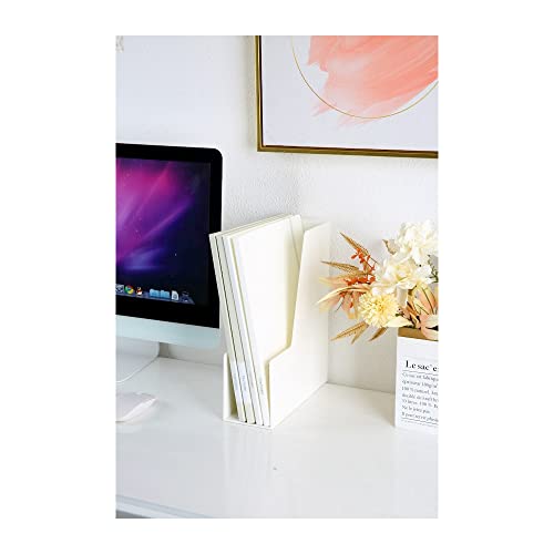 YBM Home Vertical File Bins Organizer Open Front Design for Easy Access to Files, Documents, and Magazines, Ideal for Home Office, Work Desktops, or School, Medium, 1261-8