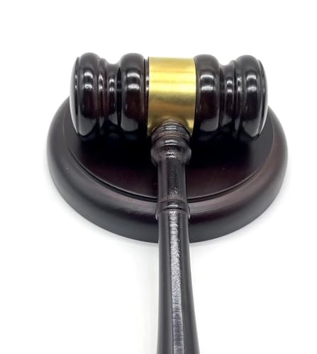 Wooden Judge Gavel and Sound Block Set for Judges Lawyers Meetings Board Chairmen Auction Court Club Presidents Auction Hammer
