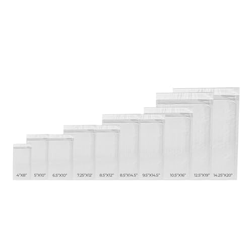 Pacron Waterproof Self-Seal Padded Poly Bubble Mailers 14.25x20, 100-Pack