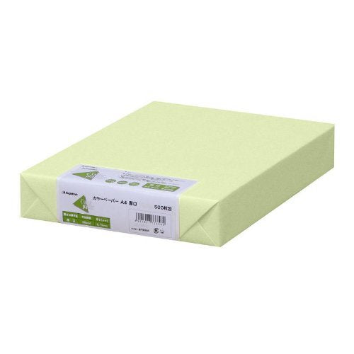 Nagatoya Shoten Na-3356 Colored Paper, A4 Thick, 500 Sheets, Wakakusa