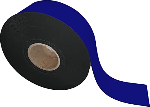 Magna Visual 3" x 100 Foot Bulk Magnetic Ribbon Full Roll Blue