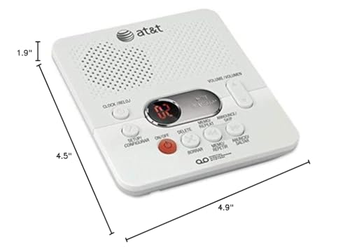 AT&T (1740WH) Digital AnsweSystem with Time and Day Stamp, White, one size