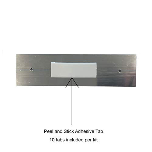 Nap Tags Nameplate Holder with Insert Kit, Wall or Door Mount - Black