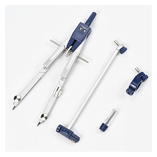 Geometry Set Multifunctional Compasses Drawing Tools - High Precision Professional Metal Compass Set 1PCS with Pencil-Lead Drawing Tool