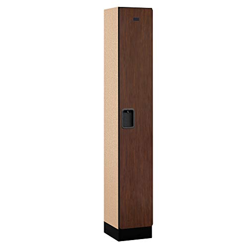 Salsbury Industries Single Tier Designer Wood Locker, Mahogany, 6' 1" x 15"