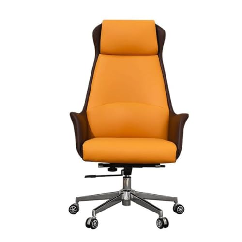 UOPYNE Executive Office Chair, Big and Tall Office Chair Wide Seat, High Back Large Executive Chair, Adjustable Lumbar Support Quiet Rubber Wheels Heavy Duty Metal Base for Home, Office (Color : B)
