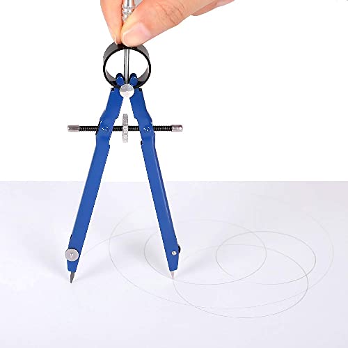 Geometry Set, with Locking Math and Precision Compass Metal, Suitable for Solid and Plane Accuracy