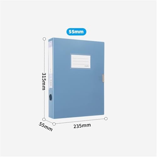 Filing Envelopes A4 File Archive Box 55mm Large Capacity Contract Folder Office Supplies Data Storage Box Plastic Folders(Pink)