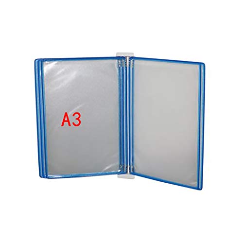 KGDJBGSE Wall Mounted File Folder Holder Hanging Organizer Document Display with 5 Panels and 10 Pockets 45 * 32 4.5CM(D)