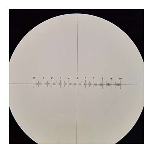 Microscope Accessories Kit 1PCS 10x Stereo Microscope High Point Eyepiece Wide Fidle Eyepiece with Adjustable 18mm 20mm 22mm Microscope Slides(WF10X-20-30 Reticle)