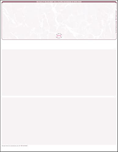 3000 Burgundy Marble Laser Check Stock, (Top Position) Laser Checks, Top Laser Check,