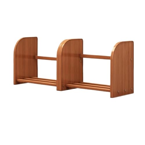 Bookshelf Stretchable Freestanding Bookshelf, Bamboo Desktop Organizer, for Office Books Supplies Accessories Storage Display Rack for Living Room Home Office