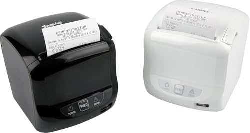 SAM4s GIANT-100 Compact 3" Thermal POS Printer USB Serial Ethernet, Splash Cover Included, Black