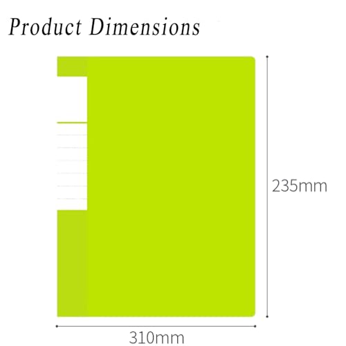 A4 Display Books Folders 2Pcs,Presentation School Office Project Folder 40 Pockets/Red(Green)
