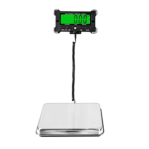 UYTROPLK Postal Scales Digital Weight for Packages Stainless Steel Shipping Scale with Tare Electronic Price Computing LCD Commercial Food Produce Kitchen