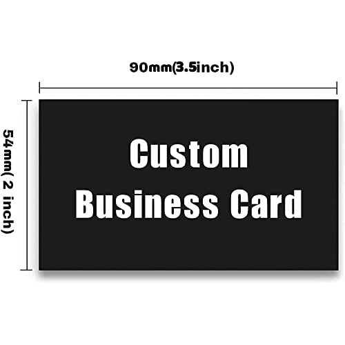 1000Pcs Custom Business Cards Add Photo/Text/LOGO Personalized Business Cardsfor Small Business 300gsm Matte Paper Front & Back Sides Printed 3.5" x 2"