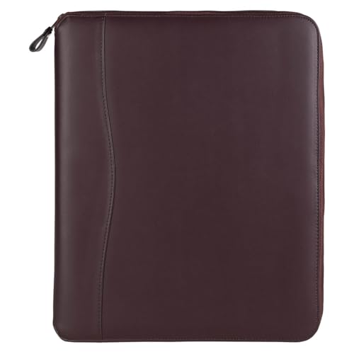 FranklinCovey - Planning System Ring-Bound Binder - Includes Undated Planner | Vinyl - Zipper Binder (Monarch, Burgundy)