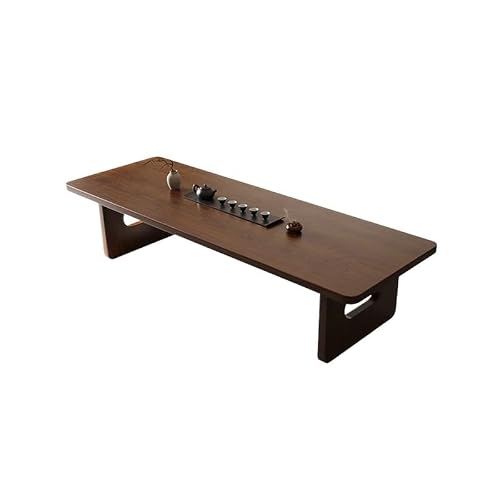 LINKIO Home Office Desks Simple Solid Wood Tea Table, Boss Office Tea Table, Zen Living Room Furniture Computer Table Desk(180x80x75cm)