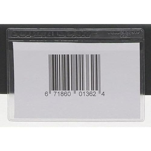 4" x 6" Label Holders, Clear, Self Adhesive - Top Load, 50/Pk