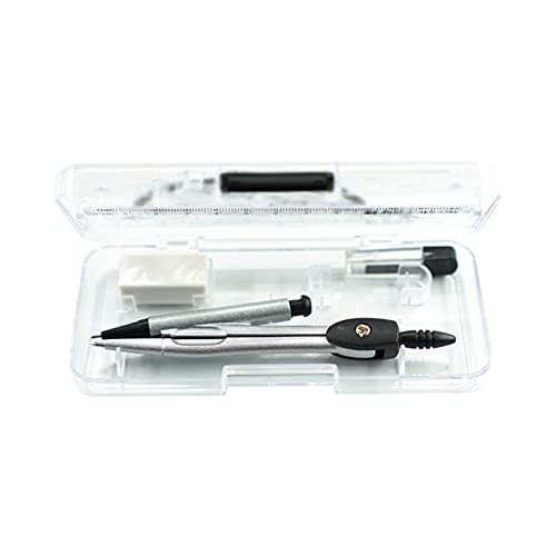 Compasses 7 Pcs Math Compass Set Drawing Compass Protractor and Compass Set with Storage Box Protractor Rulers Compass Lead Eraser Technical Drawing Supplies