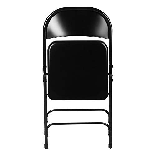 Norwood Commercial Furniture NOR-SRO592-BK-SO 6600 Series Steel Folding Chair, Black (Pack of 4)