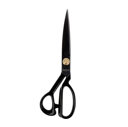 BOHIN Tailoring Scissors 10 inch Black Steel Fabric Shears for Sewing