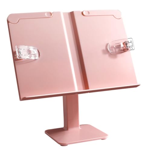 RVCSJAY Adjustable Lifting Reading Rack, Primary School Student Book Clip Holder, Reading Shelf