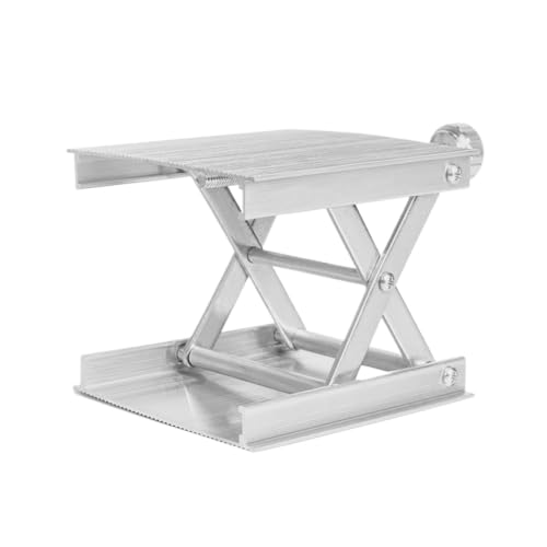 VgtHK Lab Jack Stand Aluminum Lifter Router Plate Table,Silver
