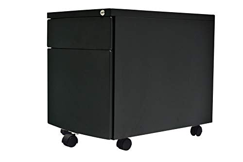 Ergohuman Eurotech Seating T1-PD01ABF-BK Mobile Pedestal, Black