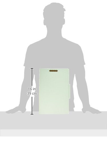 Pendaflex Classification Folders - Standard, 1 Divider, 2" Embedded Fasteners, Legal Size, Light Green, 10 per Box (17175EE)