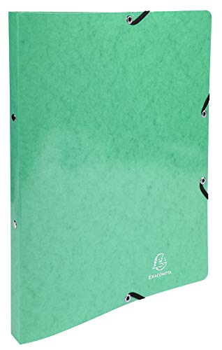 Exacompta - Ref 54829E - Iderama Elasticated Ring Binder - 320 x 250mm in Size, Suitable for A4 Documents, 2 Rings, 20mm Spine, 15mm Rings - Assorted Colours (Pack of 20)
