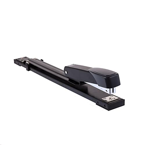 XlyCjkb Stapler,Office Stapler,Office Stapler Staplers for Desk Long Arm Stapler 20-Page Capacity Office File Finishing and Binding Learning Desktop Office Tool Staplers for Desk, Black