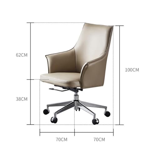 UOPYNE Executive Office Chair, Office Chair Computer High Back Adjustable and Rotatable Ergonomic Desk Chair Executive PU Leather Swivel Task Chair with Armrests Support for Aldult Home, Office