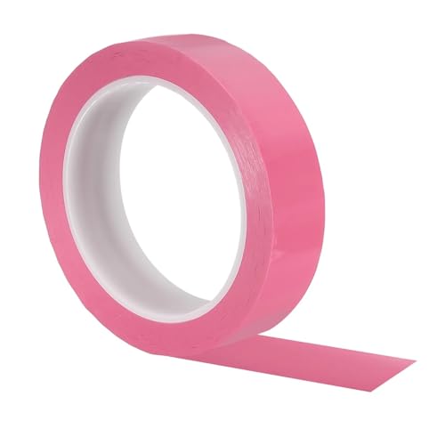 Whiteboard Tape 5Pcs 25mm/30mmx66M Graphic Whiteboard Tape Chart Line Grid Electrical Marking Tapes Thin Dry Erase for DIY Art Crafting(66mx25mm Pink)