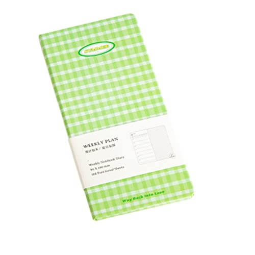 Notebook Undated Agenda 2022 Weekly Planner Book Monthly+Weekly Plan+Grid Paper Notebooks for School(Black)