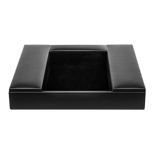 Dacasso A1390 Leatherette Enhanced Conference Room Organizer Leatherette Conference Room Organizer, Black