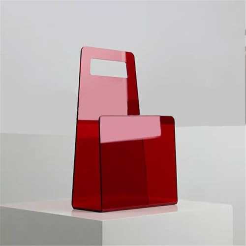 Office Bookshelf U-Shaped Acrylic Handheld Bookshelf Geometric Minimalist Portable Storage Rack