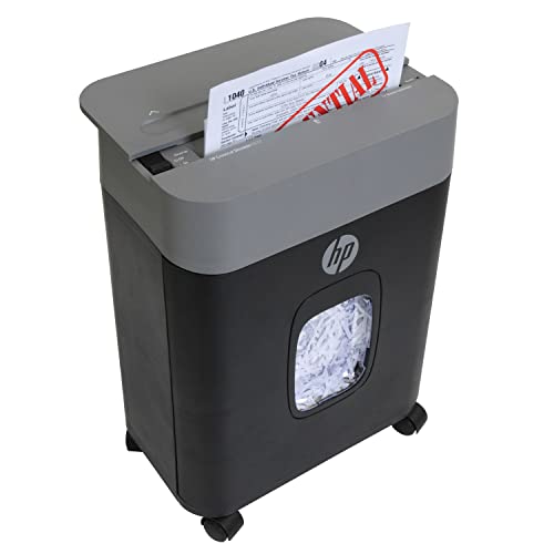 HP - Cross Cut Paper Shredder, 12-Sheet Capacity with Pullout Basket