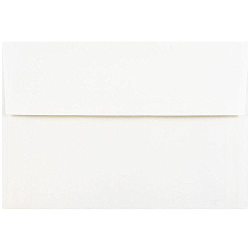 JAM PAPER A8 Foil Lined Invitation Envelopes - 5 1/2 x 8 1/8 - White with Gold Foil - Bulk 500/Box