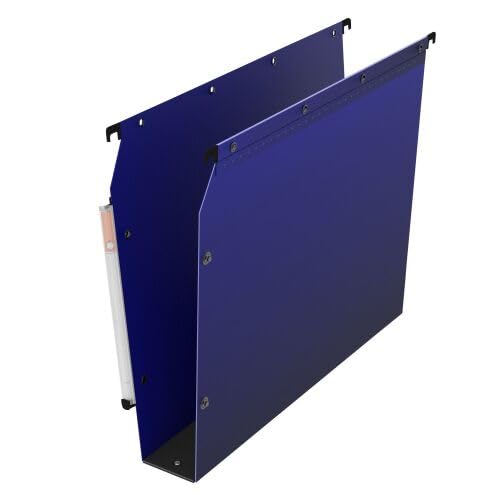 L'Oblique AZ Hanging Folders Pack of 10 Polypropylene for Ultimate Cabinet 50 Blue